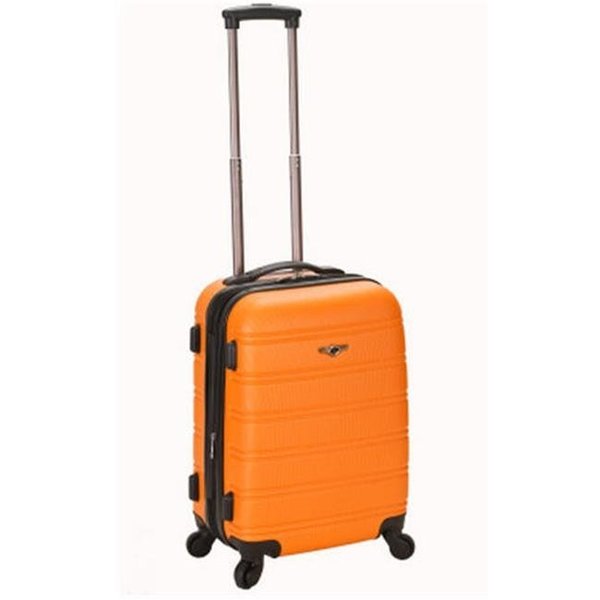 Fox Luggage Inc ROCKLAND F145-ORANGE MELBOURNE 20 Inch EXPANDABLE ABS CARRY ON F145-Orange